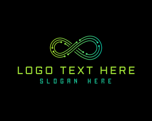 App - Infinity Tech Loop logo design