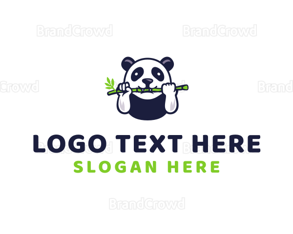 Wildlife Panda Bamboo Logo