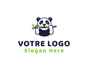 Wildlife Panda Bamboo Logo