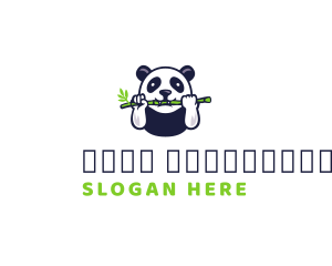 Wild - Wildlife Panda Bamboo logo design