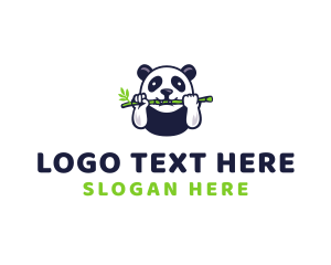 China - Wildlife Panda Bamboo logo design