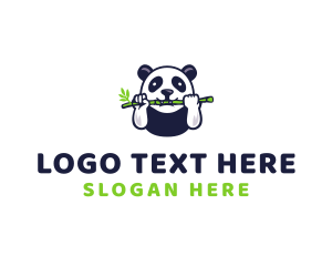 Red Panda - Wildlife Panda Bamboo logo design