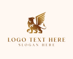 Luxe - Griffin Mythical Creature logo design