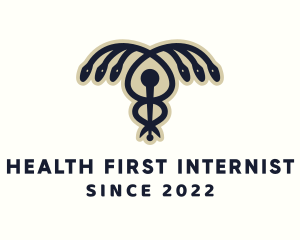 Internist - Medical Snake Caduceus logo design