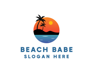 Sunset Beach Resort logo design