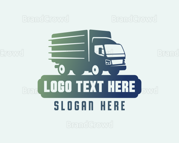 Gradient Truck Delivery Logo