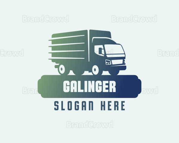 Gradient Truck Delivery Logo