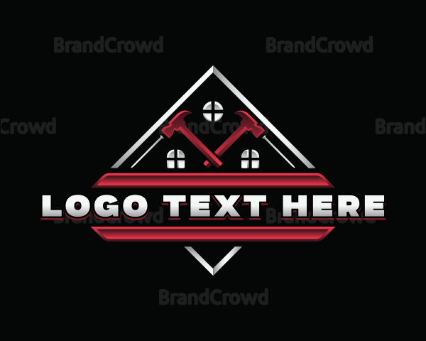 Hammer Builder Contractor Logo