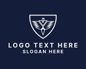 Falcon Company Shield  logo design