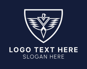 Rank - White Falcon Company Shield logo design
