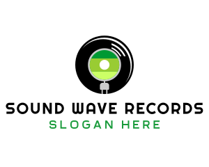 Record - Record Music Vinyl logo design