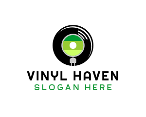 Vinyl - Record Music Vinyl logo design