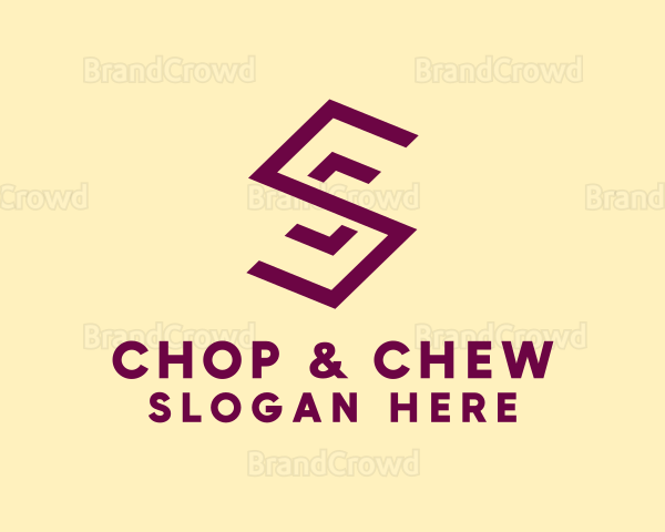 Simple Geometric Brand Letter S Logo