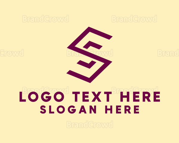 Simple Geometric Brand Letter S Logo