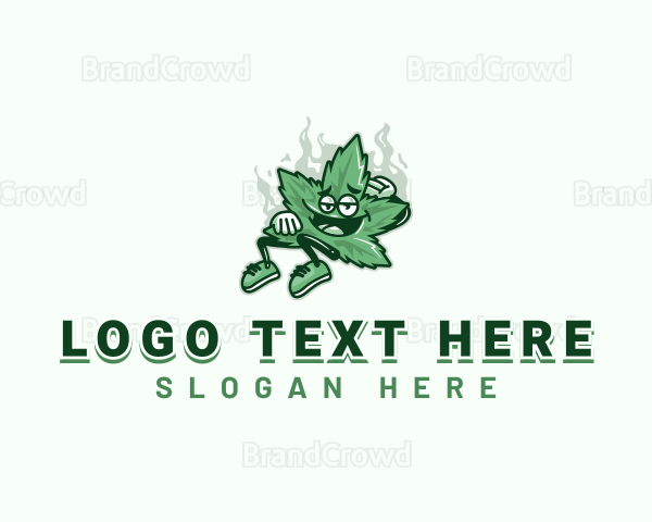 Weed Cannabis Smoke Logo