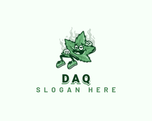 Mascot - Weed Cannabis Smoke logo design