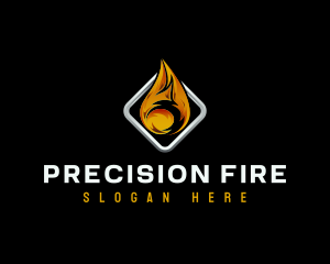 Fire Flame Heat logo design