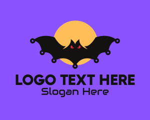 Spooky - Spooky Halloween Bat logo design