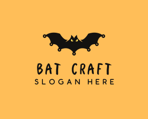 Bat - Spooky Halloween Bat logo design