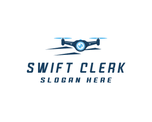 Propeller Drone Surveillance logo design