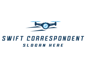 Propeller Drone Surveillance logo design