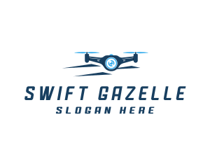 Propeller Drone Surveillance logo design