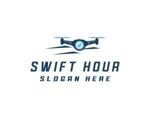 Propeller Drone Surveillance logo design