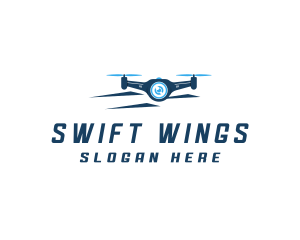 Propeller Drone Surveillance logo design