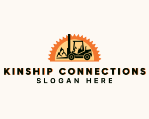 Mountain - Mountain Construction Forklift logo design