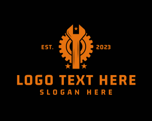 Hardware - Cog Wrench Mechanic logo design