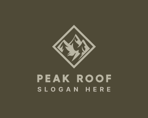 Mountain Peak Scenery logo design