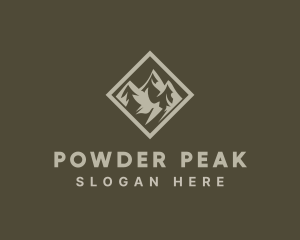 Mountain Peak Scenery logo design