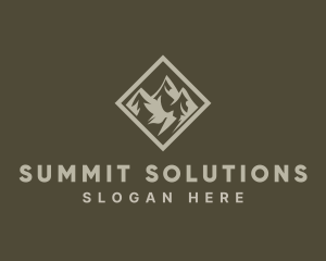 Mountain Peak Scenery logo design