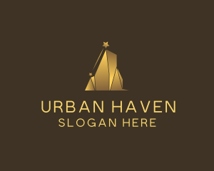 Luxury Gold Building logo design