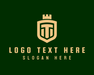 Letter T - Royal Defense Shield logo design