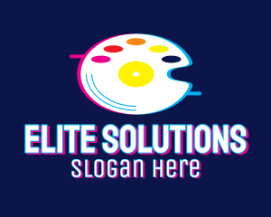 Glitchy - Glitchy Artist Palette Disc logo design