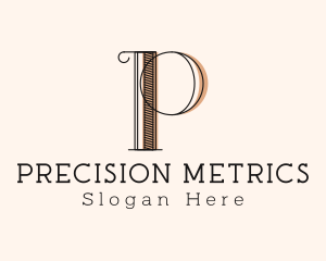 Letter P Fancy Boutique  logo design