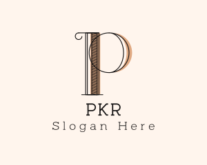 Letter P Fancy Boutique  logo design