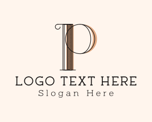 Fancy - Letter P Fancy Boutique logo design