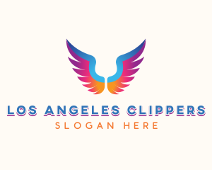 Religious Angel Wings logo design