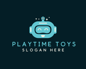 Toys - Robot Head Tech Toy logo design