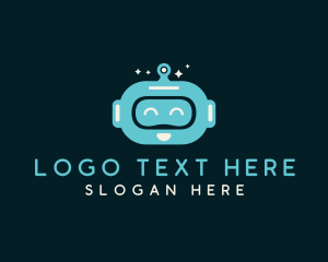 Tech - Robot Head Tech Toy logo design