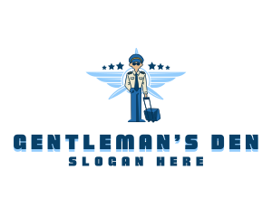 Pilot Man Aviation logo design