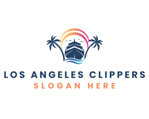Tropical Cruise Ship Logo