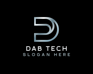 Industrial Tech Website Letter D logo design