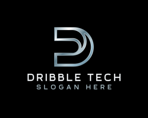 Industrial Tech Website Letter D logo design