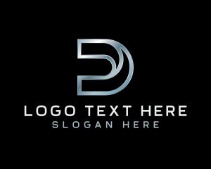 Letter D - Industrial Tech Website Letter D logo design