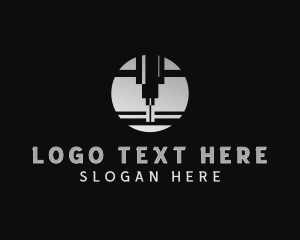 Manufacturer - Laser Cutting Engraving logo design