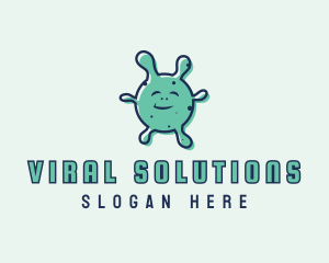 Virus Infection Microbe logo design