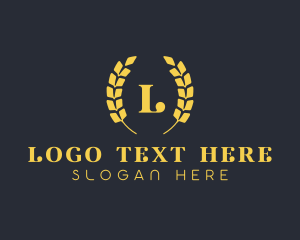 Golden High End Laurel  Logo